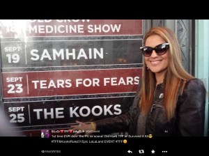 Tears for Fears sign at The Wiltern (right next to The Kooks of course)