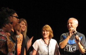 Sherman Oaks Residency, Curt bought  dinner and offered VIP, he shares so much!! xoxo ~Singing Happy Birthday to Curt led by SheeShee