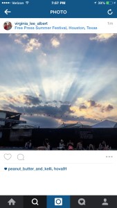 This is a common scene in the heavens when the band is around...