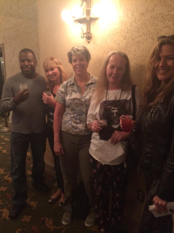 Hanging out in the hallway at Count Basie Theatre