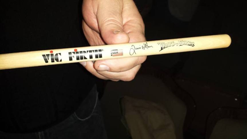 Drum sticks of Drummer Genius Jamie Wollam